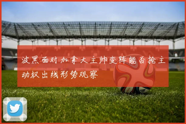 波黑面对加拿大主帅变阵能否抢主动权出线形势观察