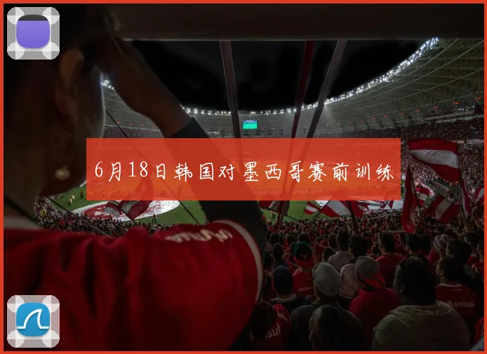 6月18日韩国对墨西哥赛前训练